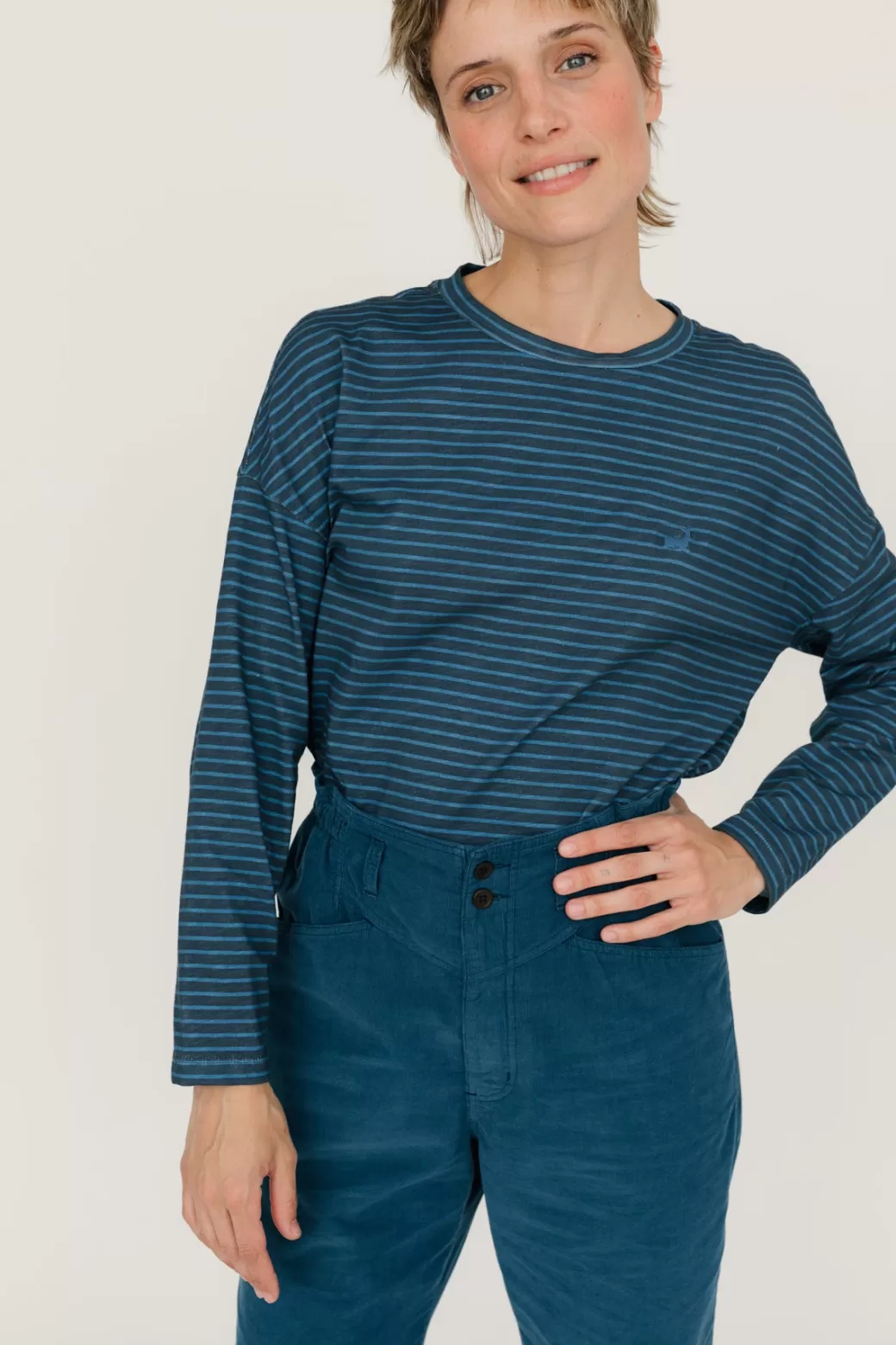 Clearance Twothirds Verte-Navy Blue Stripes